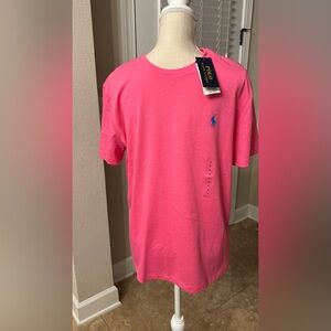 Polo by Ralph Lauren Men's Pink Casual T-Shirt. Large. 100% Cotton. NWT.
